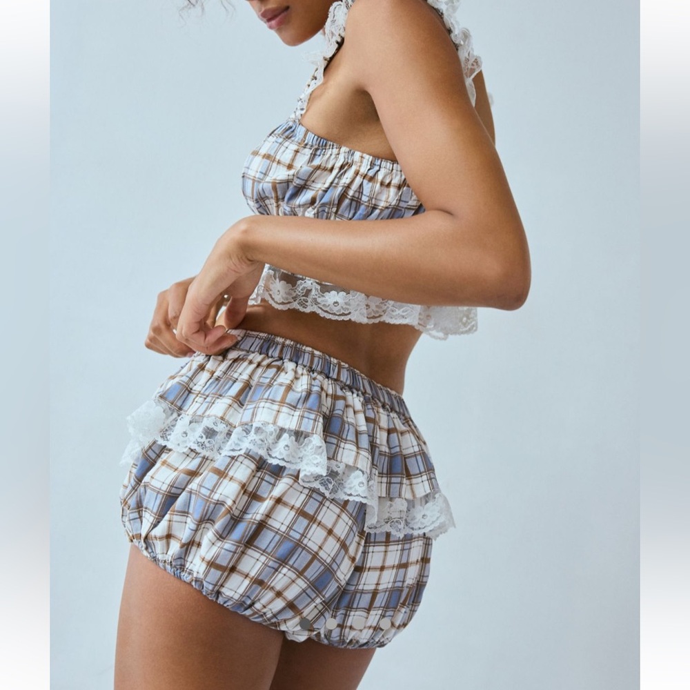 Ruffle lace Out From Under Hearts Desire skirted bloomer shorts cottagecore